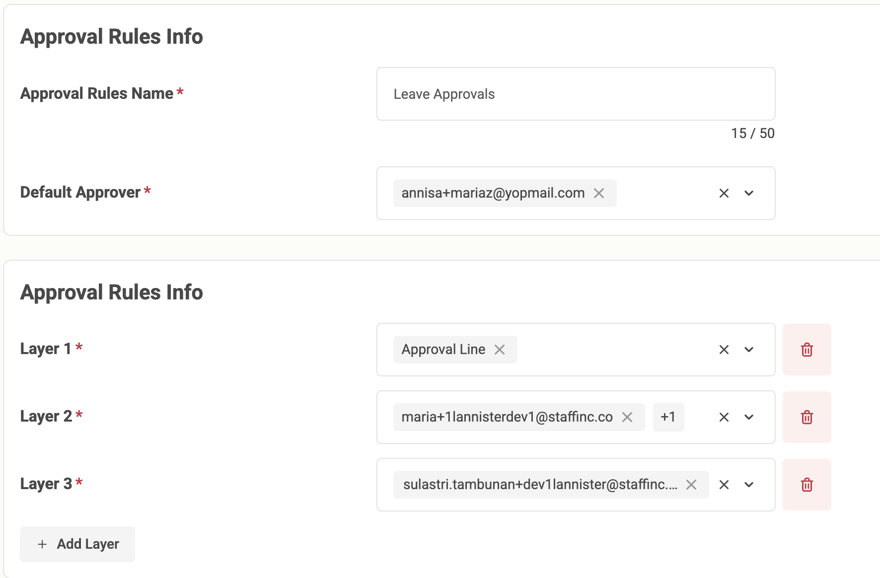 Information About Approval Layer Process & Logic